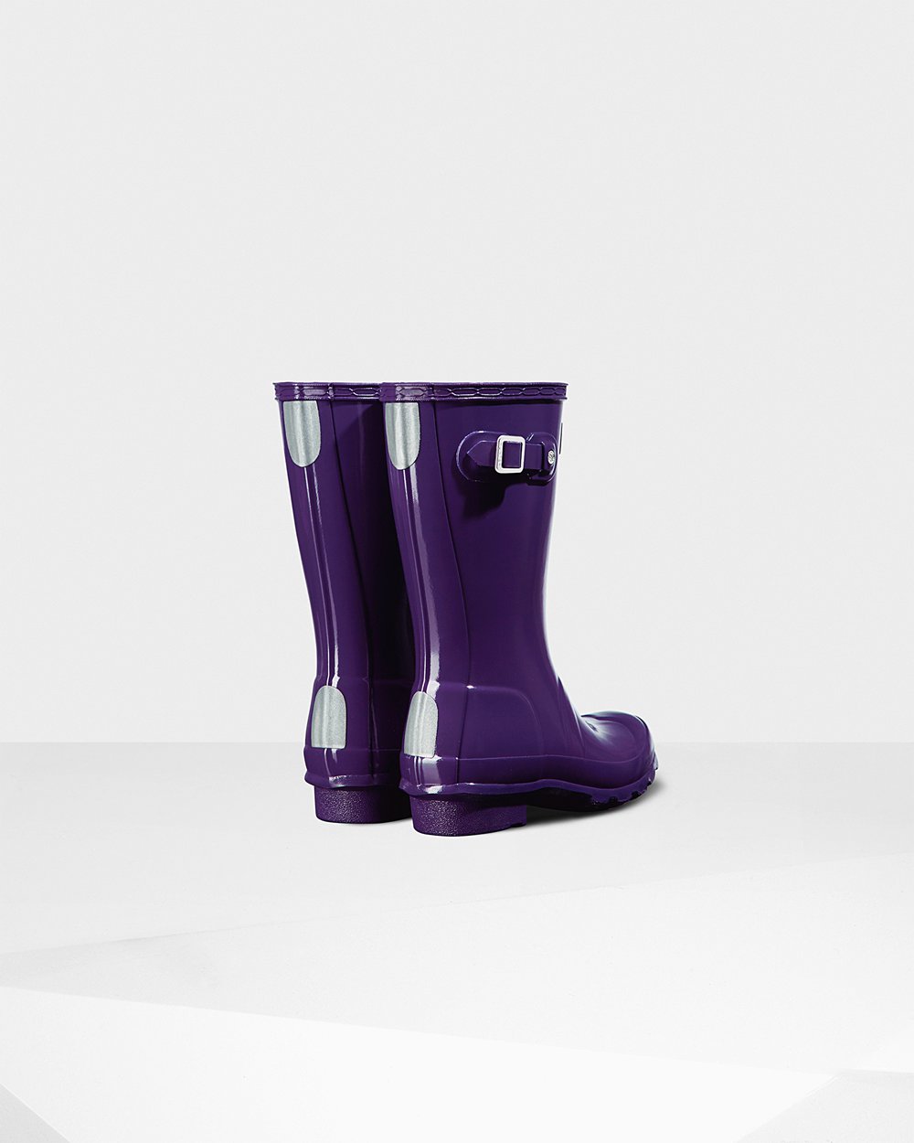 Hunter Original Big Gloss Rain Boots - Buy Online Kids Blue Purple - TVHLIJ930